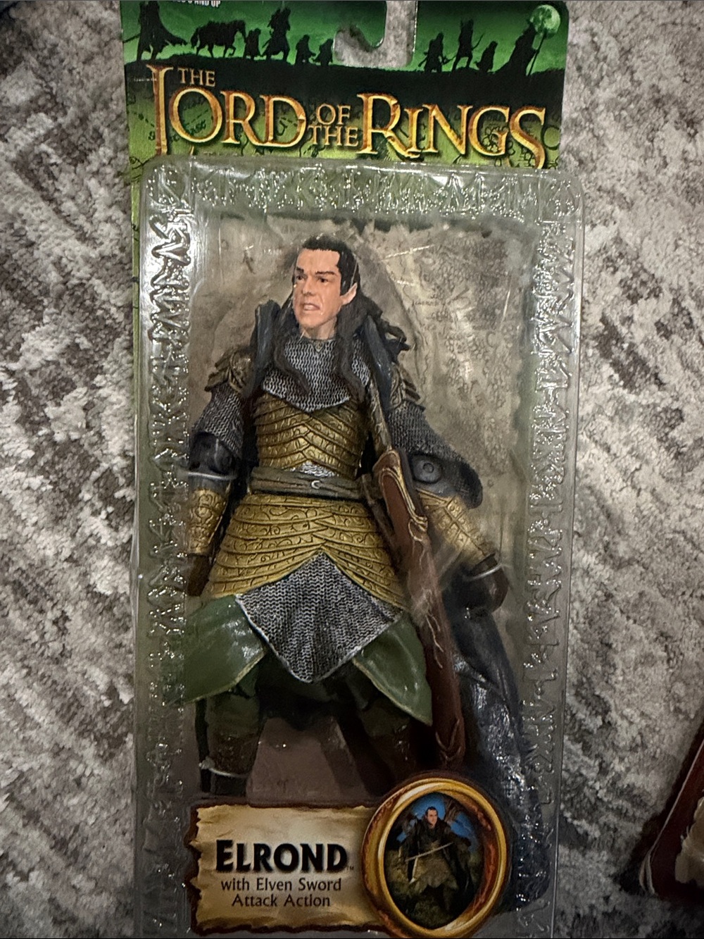 The Lord of the Rings Elrond Action Figure - Green & Gold Armor